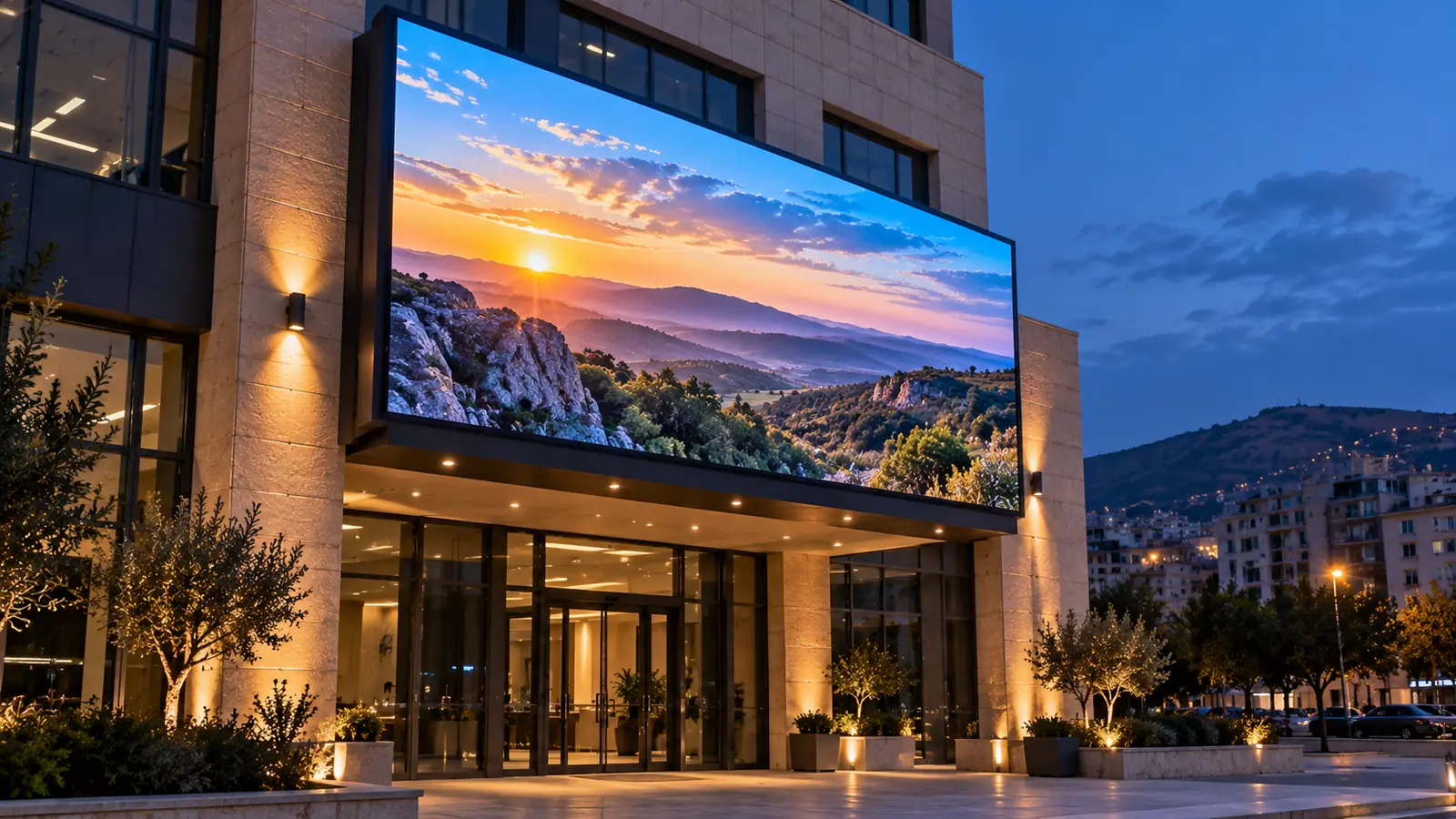 صورة تعريفية لخدمة شاشات العرض الذكية و LED